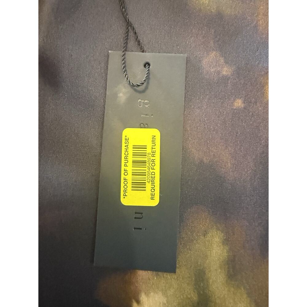 NWT Gianni Bini Charlie Blur Satin Black Desert Mini Skirt Womens Size Small $79 - Picture 6 of 15